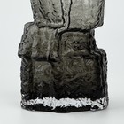 Ваза для цветов «Маунтин блэк» из черного стекла 30×13×13 см - Фото 4