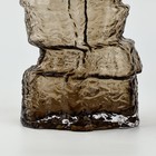 Ваза для цветов «Маунтин браун» из коричневого стекла 25×15,5×15,5 см - Фото 4