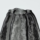 Ваза для цветов «Канди блэк» из черного стекла 20×14×14 см 10547487