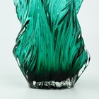 Ваза для цветов «Изумруд» из зеленого стекла 32×10.5×10.5 см - Фото 4