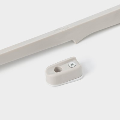 Ложка для обуви с магнитным держателем, 61.5×4.1×2 см, белая