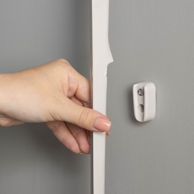 Ложка для обуви с магнитным держателем, 61.5×4.1×2 см, белая