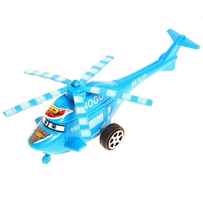 Вертолёт инерционный «Глазастик», цвета МИКС - фото 1883234565