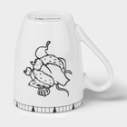 Кружка новогодняя Доляна «Волшебная сказка», 330 мл, фарфор, белая - Фото 3