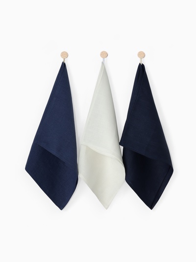 Набор кухонных полотенец «Этель» Linen style, 3 шт., 40×70, МИКС