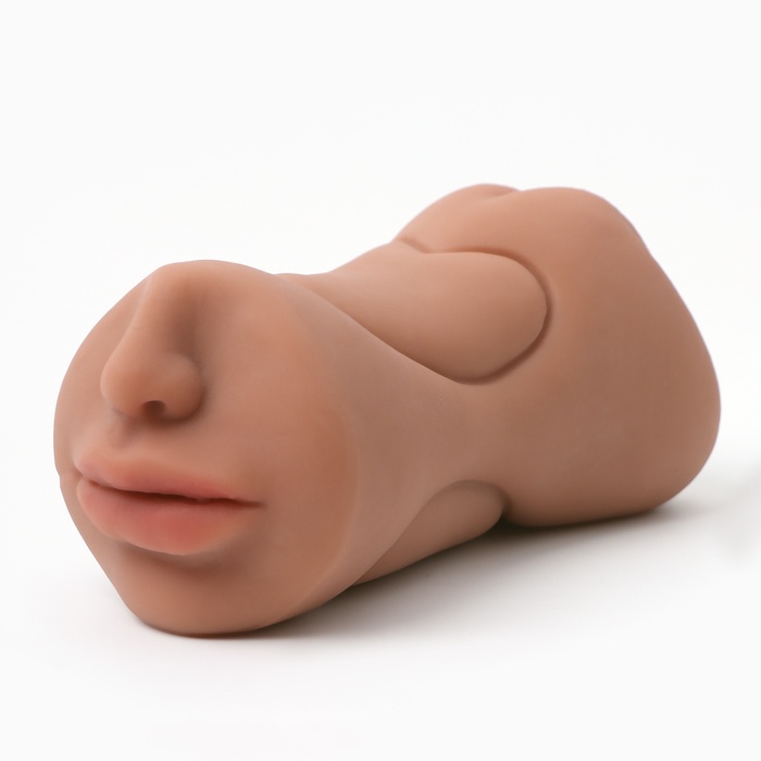 Мастурбатор 3 в 1, супер реалистичный, смуглый - Фото 1