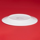 Тарелка новогодняя Доляна «Московский мишка», d=20.5 см, фарфор, белая - Фото 3