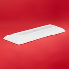 Блюдо новогоднее Доляна «Финский лес», 41×15.5×3 см, керамика, белое - Фото 3