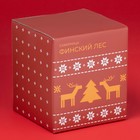 Сахарница новогодняя Доляна «Финский лес», 350 мл, керамика, белая - Фото 4