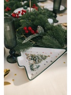 Тарелка новогодняя Доляна «Приближение чуда», 26×20×3 см, белая - Фото 7