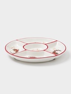 Менажница новогодняя Доляна «Сани Деда Мороза», 5 ячеек, 25.5×3.1 см, доломит, белая - Фото 4