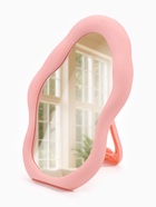 Зеркало настольное, декоративное, 17.5×24 см, (12.5×21 см), розовое - Фото 1