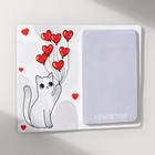 Магнит на холодильник с блоком для записей «Котик с шариками», 12.5×9.5 см - Фото 5