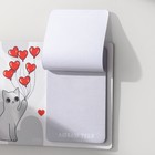 Магнит на холодильник с блоком для записей «Котик с шариками», 12.5×9.5 см - Фото 6