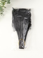 Веер складной «Чёрный перьевой», h=26 см, 25 лопастей, 3×50×26 см 10453807