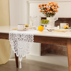 Дорожка «Доляна. Ажур», белая, 33×137 см, 100% п/э - Фото 2