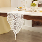 Дорожка «Доляна. Ажур», молочная, 33×137 см, 100% п/э - Фото 3