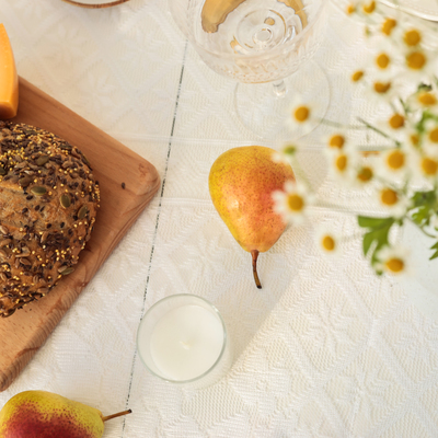 Скатерть Доляна Ажур, цвет белый 140×200 ± 5 см, 100%п/э