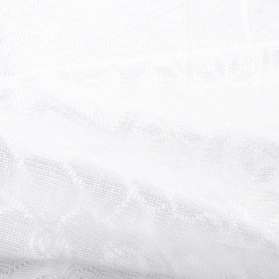 Скатерть Доляна Ажур, цвет белый 140×200 ± 5 см, 100%п/э