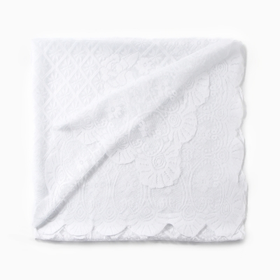 Скатерть Доляна Ажур, цвет белый 140×200 ± 5 см, 100%п/э