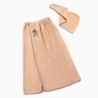 Набор для бани и ванной «Этель. Бантик», полотенце - парео 75×120 см, чалма, коричневый - Фото 6