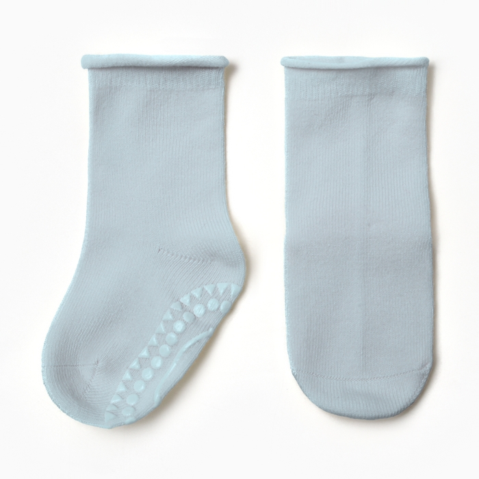 Носки детские MINAKU со стоперами, голубые, 12-14 см - Фото 1
