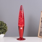 Лава-лампа «Ракета» 1×30 Вт Е14-R39 (блестки) красный 11×11×41 см - Фото 2