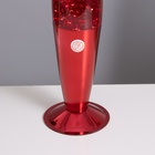Лава-лампа «Ракета» 1×30 Вт Е14-R39 (блестки) красный 11×11×41 см - Фото 4