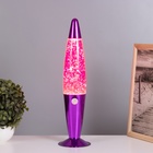 Лава-лампа «Ракета» 1×30 Вт Е14-R39 (блестки) розовый 11×11×41 см - Фото 2