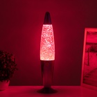 Лава-лампа «Ракета» 1×30 Вт Е14-R39 (блестки) розовый 11×11×41 см - Фото 3