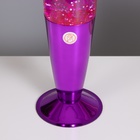 Лава-лампа «Ракета» 1×30 Вт Е14-R39 (блестки) розовый 11×11×41 см - Фото 4