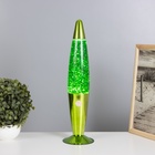 Лава-лампа «Ракета» 1×30 Вт Е14-R39 (блестки) зеленый 11×11×41 см - Фото 2