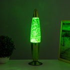 Лава-лампа «Ракета» 1×30 Вт Е14-R39 (блестки) зеленый 11×11×41 см - Фото 3