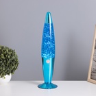 Лава-лампа «Ракета» 1×30 Вт Е14-R39 (блестки) синий 11×11×41 см - Фото 2
