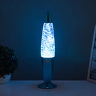 Лава-лампа «Ракета» 1×30 Вт Е14-R39 (блестки) синий 11×11×41 см - Фото 3