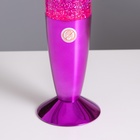 Лава-лампа «Ракета» 1×30 Вт Е14-R39 (блестки) розовый 8×8×34 см - Фото 4