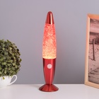 Лава-лампа «Ракета» 1×30 Вт Е14-R39 (блестки) красный 8×8×34 см - Фото 2