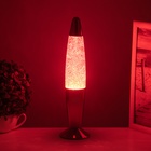 Лава-лампа «Ракета» 1×30 Вт Е14-R39 (блестки) красный 8×8×34 см - Фото 3