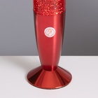 Лава-лампа «Ракета» 1×30 Вт Е14-R39 (блестки) красный 8×8×34 см - Фото 4