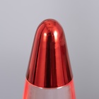 Лава - лампа RISALUX «Ракета», 30 Вт, Е14-R39, от сети 220 В, красная, 8×8×34 см - Фото 7