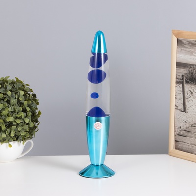 Светильник «Ракета» 1×30 Вт Е14-R=39 (воск) синий 11×11×41 см