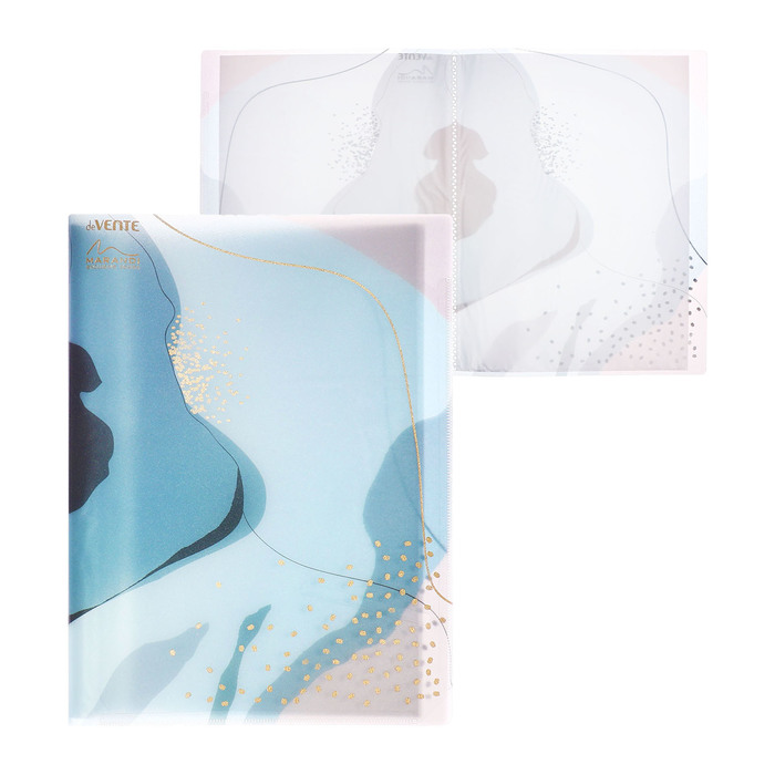 

Папка 20 вкладышей А4, 400 мкм, deVENTE, Marandi.Sparkle, внутренний карман, тиснение фольгой