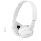 Гарнитура накладные Sony MDR-ZX110AP 1.2м белый проводные оголовье - фото 51642591