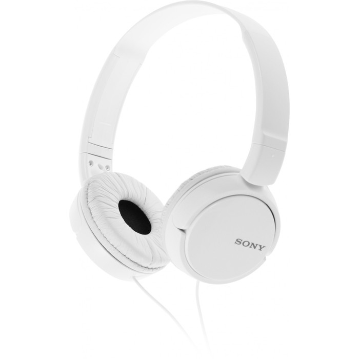 Гарнитура накладные Sony MDR-ZX110AP 1.2м белый проводные оголовье - фото 51642592