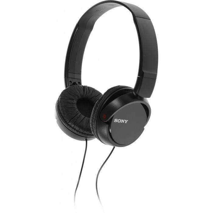 Гарнитура накладные Sony MDR-ZX110AP 1.2м черный проводные оголовье - фото 51646882