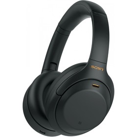 Гарнитура накладные Sony WH-1000XM4 1.2м черный беспроводные bluetooth оголовье