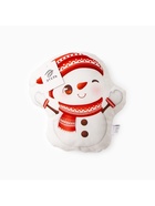 Подушка декоративная новогодняя «Этель. Снеговичок» 30×32 см, велюр - Фото 6