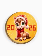 Шоколадная медаль «Символ года 2026», 25 г - Фото 2