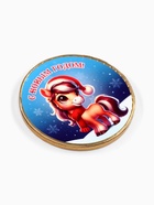 Шоколадная медаль «С новым годом», 25 г - Фото 3