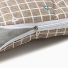 Подушка на стул «Этель. Клетка», 40×40 см, коричневая - Фото 5